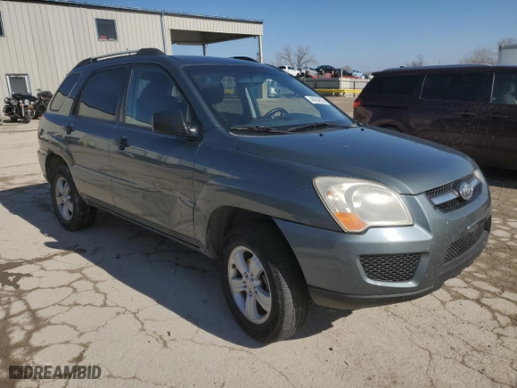 2009 Kia Sportage LX with VIN KNDJF724497573841, listed as a Copart auction lot 44504505 with 162,800 mi miles and Salvage Title. Bid and sale history available at carsss.com. Image 4.