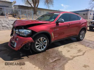 2018 BMW X6 xDrive50i with VIN 5UXKU6C54J0Z66522, listed as a Copart auction lot 50924585 with 49,359 mi miles and Salvage Title. Bid and sale history available at carsss.com. Image 1.