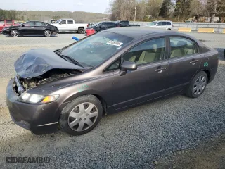 2010 Honda Civic Sdn LX with VIN 19XFA1F59AE021096, listed as a Copart auction lot 51056695 with 189,120 mi miles and Salvage Title. Bid and sale history available at carsss.com. Image 1.