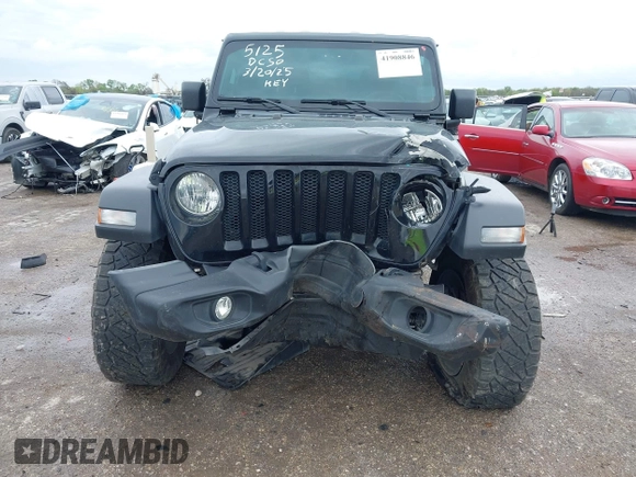 2022 Jeep Wrangler Unlimited Sport S z VIN 1C4HJXDG0NW133801, wystawiony jako IAAI lot #41908846 z przebiegiem 44 743 mil mil oraz . Historia ofert i sprzedaży dostępna na DreamBid. Obrazek 6.