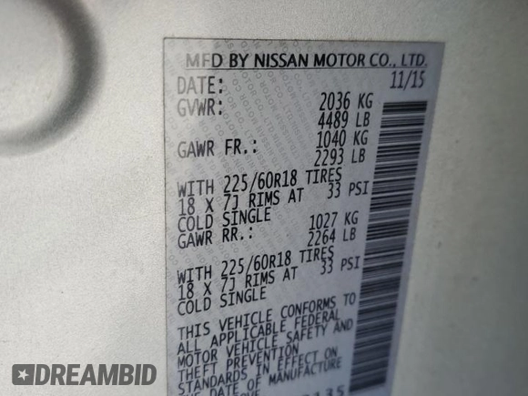 2016 Nissan Rogue SL with VIN 5N1AT2MT6GC762135, listed as a Copart auction lot 50206005 with Not Provided miles and Non Repairable. Bid and sale history available at DreamBid. Image 13.