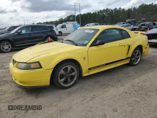 2002 Ford Mustang Standard with VIN 1FAFP40442F128344, listed as a Copart auction lot 48189045 with 0 mi miles and Salvage Title. Bid and sale history available at carsss.com. Image 1.
