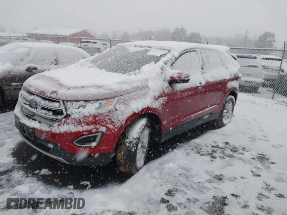 2015 Ford Edge SEL with VIN 2FMTK4J82FBC08483, listed as a IAAI auction lot 41552998 with 124,720 mi miles. Bid and sale history available at carsss.com. Image 2.
