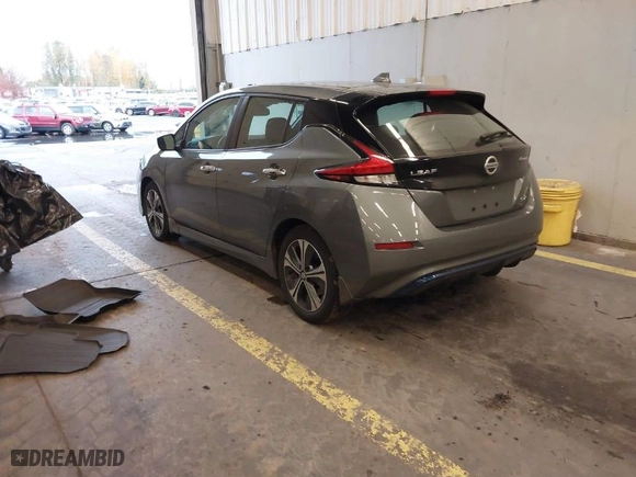 2020 Nissan LEAF SV with VIN 1N4AZ1CP4LC307317, listed as a IAAI auction lot 40906972 with 50,072 mi miles. Bid and sale history available at carsss.com. Image 3.