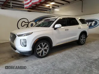 2020 Hyundai Palisade SEL z VIN KM8R34HEXLU088635, wystawiony jako Copart lot #58133425 z przebiegiem 98 424 mil mil oraz Czysty tytuł • Clean title. Historia ofert i sprzedaży dostępna na DreamBid. Obrazek 1.