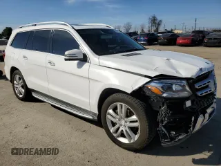 2017 Mercedes-Benz GLS 450 with VIN 4JGDF6EEXHA741040, listed as a Copart auction lot 46477345 with 72,257 mi miles and Salvage Title. Bid and sale history available at DreamBid. Image 4.