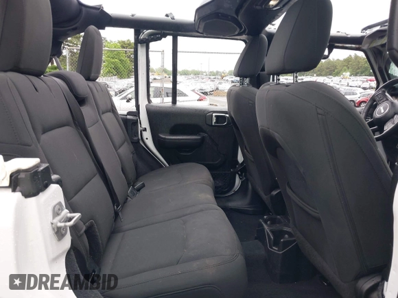2018 Jeep Wrangler Unlimited Sport with VIN 1C4HJXDG0JW233696, listed as a IAAI auction lot 42523474 with 66,961 mi miles and . Bid and sale history available at DreamBid. Image 8.