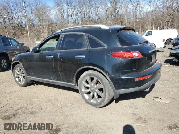 2004 Infiniti FX с VIN JNRAS08W14X219909, выставлен на аукционе Copart как лот 46240005 с пробегом Не указан миль и Списание • Salvage title. История ставок и продаж доступна на DreamBid. Изображение 2.