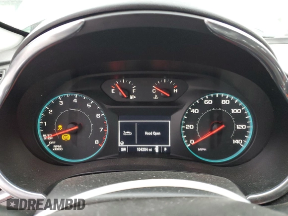 2021 Chevrolet Malibu LT with VIN 1G1ZD5ST5MF022409, listed as a Copart auction lot 49460895 with 104,204 mi miles and Salvage Title. Bid and sale history available at DreamBid. Image 9.
