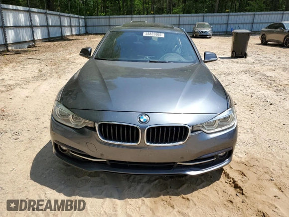 2018 BMW 3 Series 330i with VIN WBA8B9G55JNU99642, listed as a Copart auction lot 53822805 with 142,833 mi miles and Salvage title. Bid and sale history available at DreamBid. Image 5.