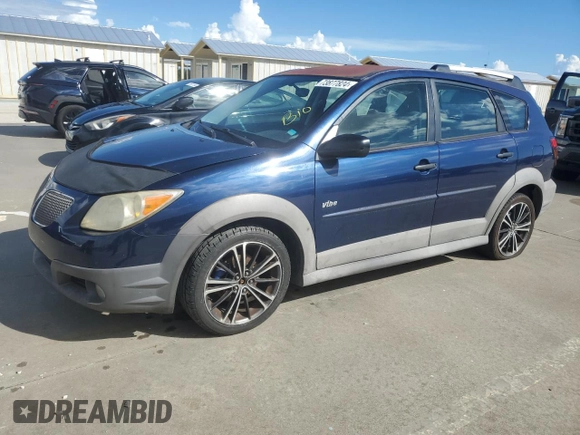2007 Pontiac Vibe with VIN 5Y2SL65817Z409812, listed as a Copart auction lot 73877824 with 0 mi miles and Salvage Title. Bid and sale history available at carsss.com. Image 1.