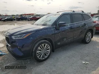 2022 Toyota Highlander Platinum with VIN 5TDFZRBH8NS234558, listed as a Copart auction lot 58267165 with 29,289 mi miles and Salvage title. Bid and sale history available at DreamBid. Image 1.
