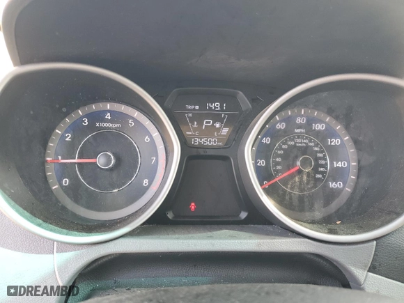 2015 Hyundai Elantra Limited with VIN KMHDH4AE7FU448597, listed as a Copart auction lot 51465445 with 134,500 mi miles and Salvage Title. Bid and sale history available at carsss.com. Image 9.