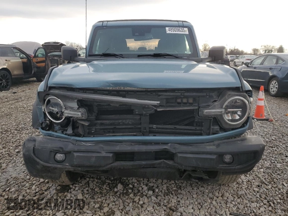 2022 Ford Bronco with VIN 1FMDE5BH8NLA99753, listed as a Copart auction lot 48909635 with 28,543 mi miles and Salvage Title. Bid and sale history available at DreamBid. Image 5.