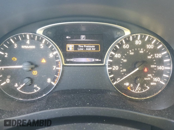 2017 Nissan Altima SL with VIN 1N4BL3AP2HC203498, listed as a Copart auction lot 43501685 with 121,747 mi miles and Salvage title. Bid and sale history available at DreamBid. Image 9.