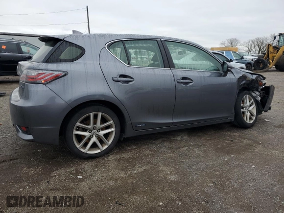 2017 Lexus CT with VIN JTHKD5BH5H2280462, listed as a Copart auction lot 79401114 with 158,496 mi miles and Salvage Title. Bid and sale history available at carsss.com. Image 3.