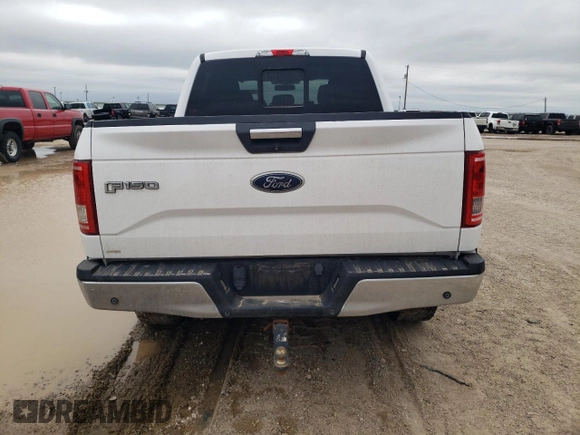 2015 Ford F-150 XL with VIN 1FTEW1CP2FKE23839, listed as a Copart auction lot 54577605 with 131,025 mi miles and Salvage title. Bid and sale history available at DreamBid. Image 6.
