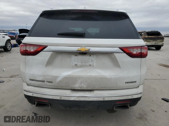 2020 Chevrolet Traverse Premier with VIN 1GNEVKKW8LJ223588, listed as a Copart auction lot 42379705 with 74,977 mi miles and Clean Title. Bid and sale history available at carsss.com. Image 6.