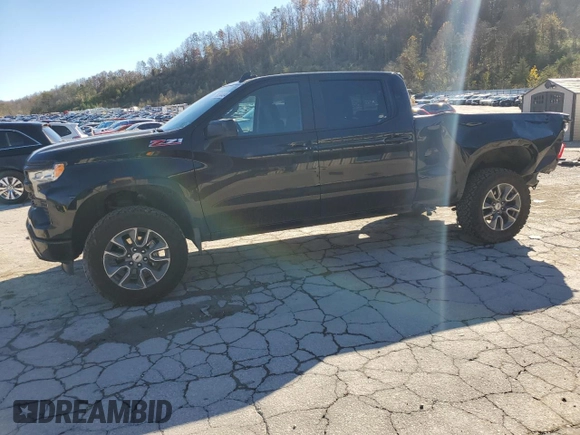 2024 Chevrolet Silverado 1500 RST with VIN 1GCUDEED8RZ294514, listed as a Copart auction lot 79234404 with 12,947 mi miles and Salvage Title. Bid and sale history available at carsss.com. Image 1.
