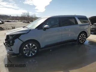 2024 Kia Carnival EX with VIN KNDNC5H34R6432769, listed as a Copart auction lot 49390065 with 11,523 mi miles and Salvage Title. Bid and sale history available at carsss.com. Image 1.