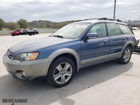 2005 Subaru Legacy Wagon (Natl) Outback R L.L. Bean Edition with VIN 4S4BP86C654354797, listed as a Copart auction lot 75893914 with 205,094 mi miles and Salvage Title. Bid and sale history available at carsss.com. Image 1.
