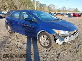 2014 Honda Civic Sedan LX with VIN 19XFB2F57EE077207, listed as a IAAI auction lot 41854326 with 128,068 mi miles. Bid and sale history available at carsss.com. Image 1.