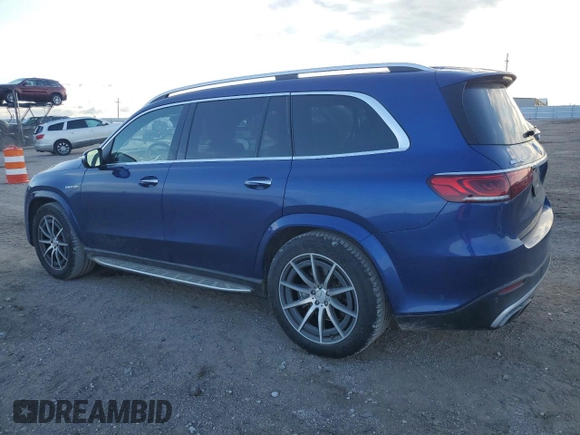 2021 Mercedes-Benz GLS 63 AMG with VIN 4JGFF8KE0MA387631, listed as a Copart auction lot 60719164 with 46,530 mi miles and Salvage Title. Bid and sale history available at DreamBid. Image 2.