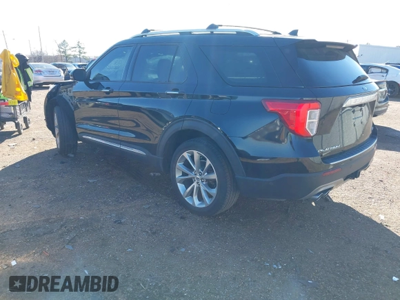 2021 Ford Explorer Platinum with VIN 1FM5K8HC2MGA54549, listed as a IAAI auction lot 41239529 with 43,518 mi miles. Bid and sale history available at carsss.com. Image 3.