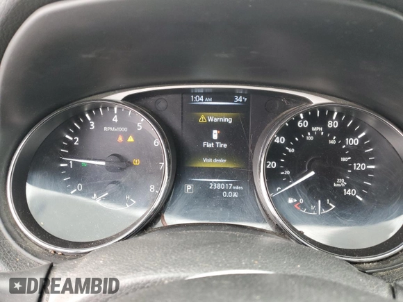 2014 Nissan Rogue S with VIN 5N1AT2MK9EC807010, listed as a Copart auction lot 43414925 with 238,017 mi miles and Salvage Title. Bid and sale history available at carsss.com. Image 9.