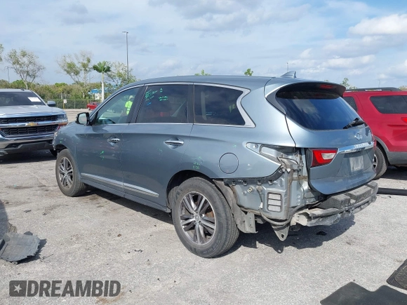 2017 Infiniti QX60 with VIN 5N1DL0MN8HC529622, listed as a IAAI auction lot 41724339 with 191,983 mi miles. Bid and sale history available at carsss.com. Image 3.