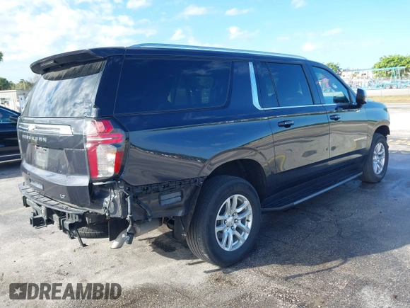 2023 Chevrolet Suburban LT with VIN 1GNSKCKD7PR390516, listed as a IAAI auction lot 41640622 with 42,803 mi miles and . Bid and sale history available at DreamBid. Image 4.