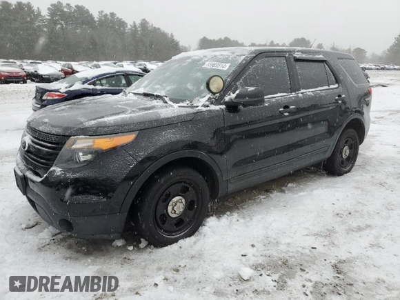 2013 Ford Utility Police Interceptor with VIN 1FM5K8AR8DGB16051, listed as a Copart auction lot 85989514 with 194,414 mi miles and Clean Title. Bid and sale history available at carsss.com. Image 1.