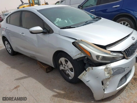 2017 Kia Forte LX with VIN 3KPFK4A7XHE109060, listed as a IAAI auction lot 41914583 with 111,750 mi miles. Bid and sale history available at carsss.com. Image 1.