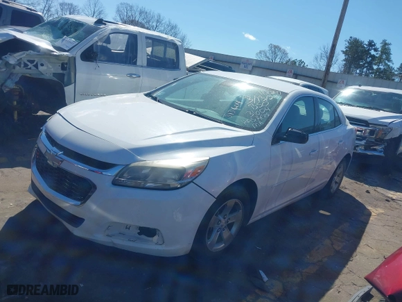 2015 Chevrolet Malibu LS with VIN 1G11B5SL4FF313604, listed as a IAAI auction lot 41826651 with 138,809 mi miles. Bid and sale history available at carsss.com. Image 2.