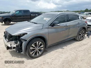 2019 Infiniti QX30 Luxe with VIN SJKCH5CR8KA009925, listed as a Copart auction lot 59457005 with 55,252 mi miles and Salvage title. Bid and sale history available at DreamBid. Image 1.