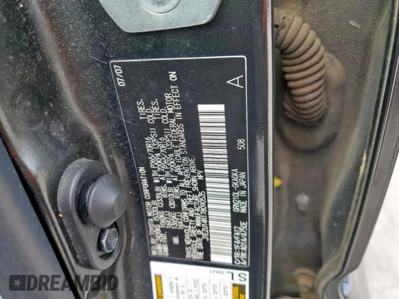 2007 Toyota 4Runner SR5 with VIN JTEZU14R178090535, listed as a Copart auction lot 54570975 with 202,931 mi miles and Salvage Title. Bid and sale history available at DreamBid. Image 12.