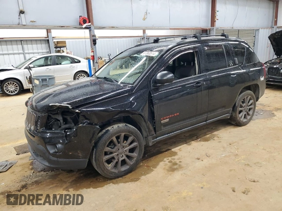 2017 Jeep Compass Sport with VIN 1C4NJCBB3HD157061, listed as a Copart auction lot 87363514 with 112,280 mi miles and Salvage Title. Bid and sale history available at carsss.com. Image 1.