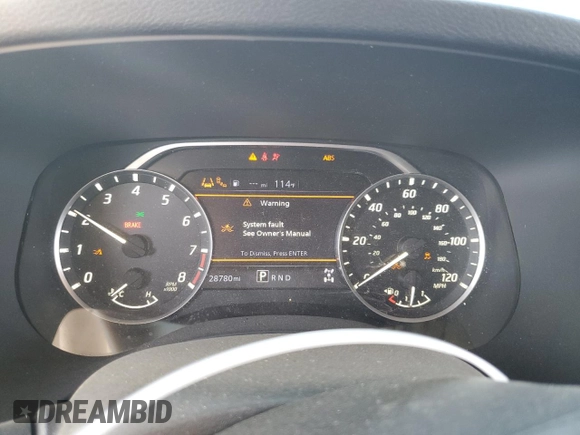 2022 Nissan Frontier S with VIN 1N6ED1CM1NN644435, listed as a Copart auction lot 61658825 with 28,780 mi miles and Salvage title. Bid and sale history available at DreamBid. Image 9.
