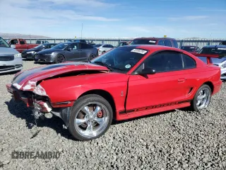 1997 Ford Mustang Cobra with VIN 1FALP47V9VF126238, listed as a Copart auction lot 45098285 with 0 mi miles and Salvage Title. Bid and sale history available at carsss.com. Image 1.