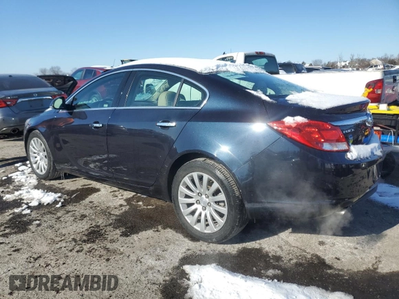 2013 Buick Regal Turbo Premium 2 with VIN 2G4GT5GV1D9194386, listed as a Copart auction lot 89401045 with 49,371 mi miles and Salvage Title. Bid and sale history available at DreamBid. Image 2.