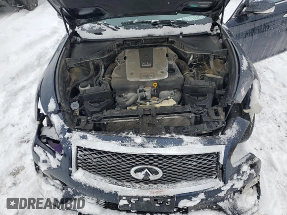 2019 Infiniti Q70 Luxe with VIN JN1BY1AR1KM586002, listed as a Copart auction lot 46111645 with 68,244 mi miles and Salvage title. Bid and sale history available at DreamBid. Image 11.
