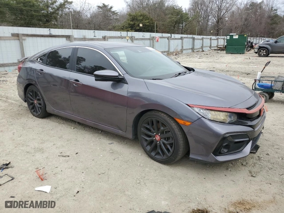 2020 Honda Civic Si Sedan with VIN 2HGFC1E55LH709150, listed as a Copart auction lot 47530875 with 41,118 mi miles and Clean Title. Bid and sale history available at carsss.com. Image 4.