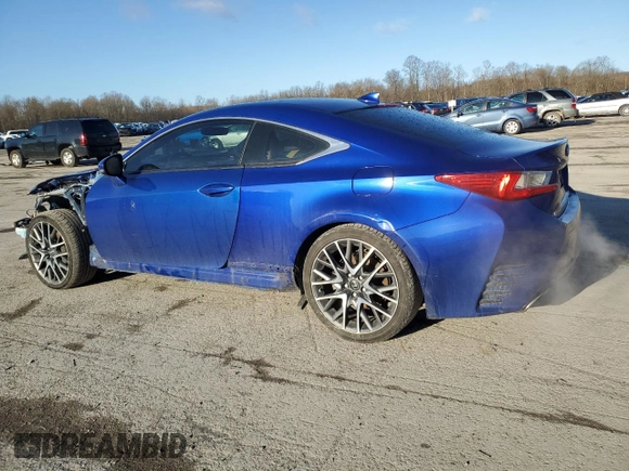 2015 Lexus RC 350 F Sport with VIN JTHSE5BC2F5003278, listed as a Copart auction lot 49997085 with 100,204 mi miles and Salvage title. Bid and sale history available at DreamBid. Image 2.