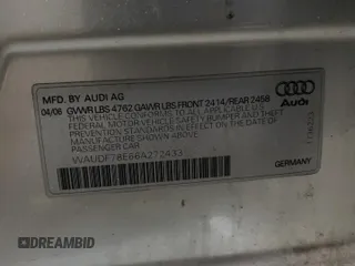 2006 Audi A4 2.0T with VIN WAUDF78E66A272433, listed as a Copart auction lot 44029905 with 171,567 mi miles and Salvage Title. Bid and sale history available at carsss.com. Image 12.