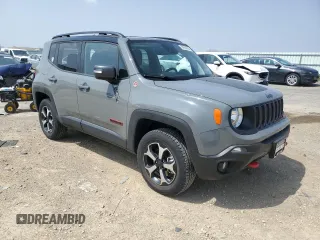 2021 Jeep Renegade Trailhawk with VIN ZACNJDC14MPN35358, listed as a Copart auction lot 54552595 with 10,702 mi miles and Salvage title. Bid and sale history available at DreamBid. Image 4.