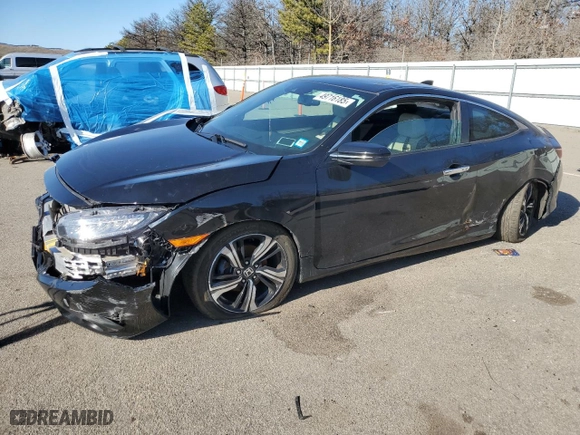 2017 Honda Civic Coupe Touring with VIN 2HGFC3B97HH352161, listed as a Copart auction lot 49716185 with 60,331 mi miles and Clean Title. Bid and sale history available at carsss.com. Image 1.
