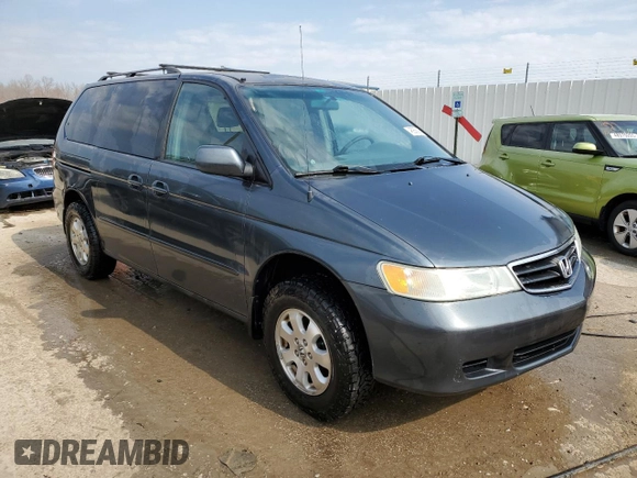 2004 Honda Odyssey EX with VIN 5FNRL18654B041597, listed as a Copart auction lot 48988895 with 294,726 mi miles and Non Repairable. Bid and sale history available at DreamBid. Image 4.