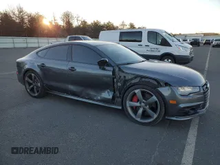 2018 Audi S7 Prestige with VIN WAU2FAFC4JN004777, listed as a Copart auction lot 41673215 with 53,221 mi miles and Salvage Title. Bid and sale history available at carsss.com. Image 4.