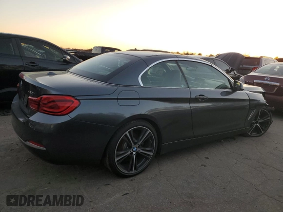 2018 BMW 4 Series 430i with VIN WBA4Z1C59JEC71972, listed as a Copart auction lot 84055464 with 120,699 mi miles and Salvage Title. Bid and sale history available at DreamBid. Image 3.