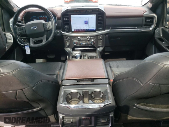 2021 Ford F-150 XL with VIN 1FTFW1ED0MFC98028, listed as a Copart auction lot 56652825 with 100,062 mi miles and Salvage title. Bid and sale history available at DreamBid. Image 8.